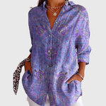Capucine — Blouse imprimée légère et colorée