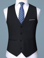V-NECK SKINNY VEST FOR MEN