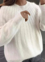 Hortense | Pull en maille moelleuse à col rond
