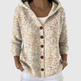 Ghislaine — Cardigan Confort à Capuche en Maille