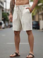 DRAWSTRING WOVEN SHORTS FOR MEN
