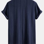 Ensemble Améline — chemise jacquard géométrique & pantalon texturé froissé à jambe droite