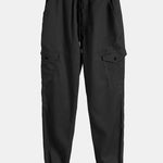 Ensemble — pull à capuche texturé long & pantalon cargo de jogging chino
