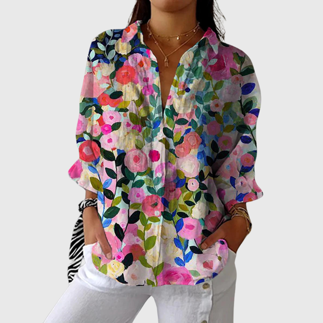 Ninon — Blouse imprimée légère et colorée