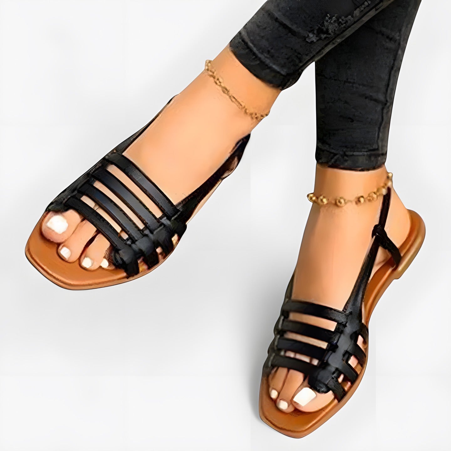 Faye | Sandales orthopédiques femme confortables Noir