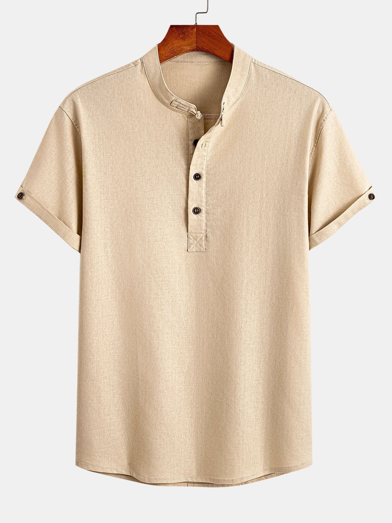 Chemise henley en lin