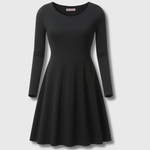 Julie — Robe classique à manches longues évasée