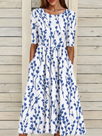 Romane | Robe décontractée à motif fleuri
