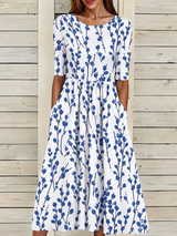 Romane | Robe décontractée à motif fleuri