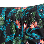 Ensemble Capucine — chemise à imprimé plantes tropicales & short de bain à cordon