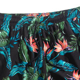 Ensemble Capucine — chemise à imprimé plantes tropicales & short de bain à cordon