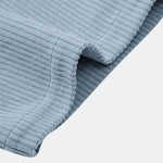 Ensemble — chemise patchwork en velours côtelé à manches courtes & short en velours côtelé à cordon