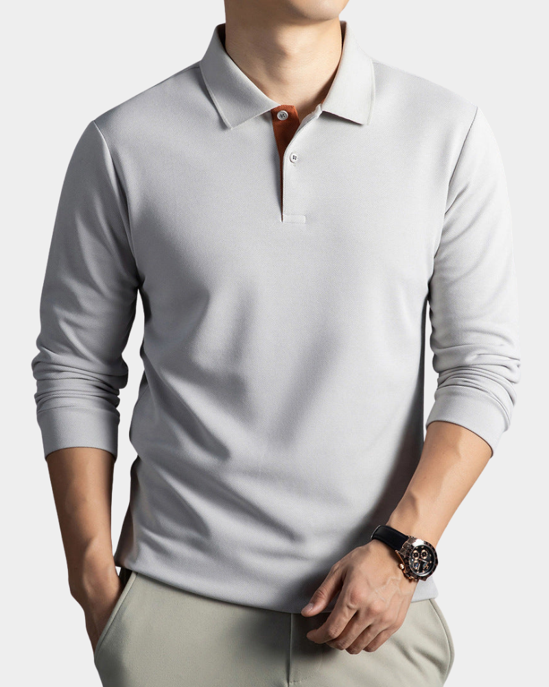 Leon | Premium Long Sleeve Polo Shirt