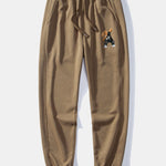 Ensemble — sweat à col rond coupe décontractée à imprimé ours & pantalon de jogging