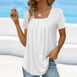 Apolline | Blouse fluide à encolure carrée