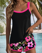Ensemble Tankini Deux Pièces Élégant