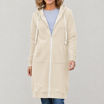 Chloé | Long sweat à capuche zippé