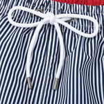 Ensemble — chemise à imprimé nautique & short de bain à rayures verticales et cordon