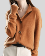 Cardigan en Cachemire Style Rétro