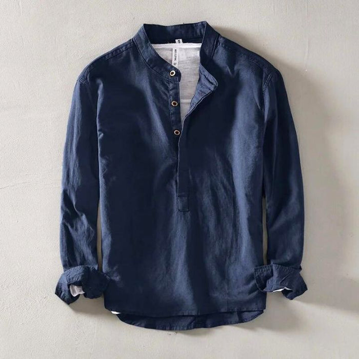 MINIMALIST LINEN SHIRT FOR MEN