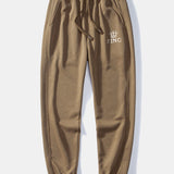 Ensemble — sweat à col rond coupe décontractée à imprimé couronne & pantalon de jogging