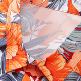 Ensemble — chemise à imprimé fleurs tropicales & short de bain à cordon