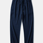 Ensemble — polo en maille texturée contrastante à col Johnny & pantalon gaufré en maille à cordon