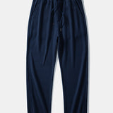 Ensemble — polo gaufré à col Johnny et poche & pantalon gaufré en maille à cordon