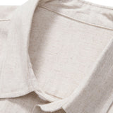 Ensemble — chemise en lin et viscose & short à cordon en lin mélangé