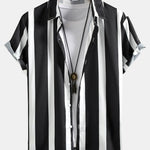 Ensemble Bérénice — chemise à imprimé rayé & short de bain