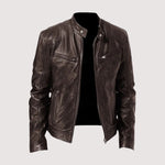 FAUX LEATHER JACKET FOR MEN