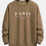 Ensemble — sweat à col rond coupe décontractée à imprimé Paris & pantalon de jogging