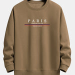 Ensemble Sidonie — sweat à col rond coupe décontractée à slogan Paris & pantalon de jogging