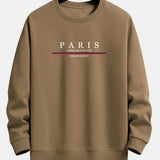 Ensemble Sidonie — sweat à col rond coupe décontractée à slogan Paris & pantalon de jogging