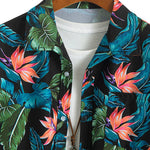 Ensemble Capucine — chemise à imprimé plantes tropicales & short de bain à cordon