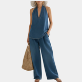 Ensemble en Jean Top et Pantalon Large