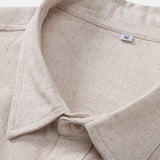 Ensemble — chemise utilitaire à poches en lin et viscose & short texturé froissé à cordon