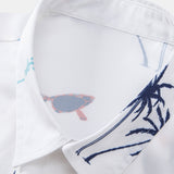 Ensemble — chemise à imprimé palmiers nautique & short de bain à imprimé rayé
