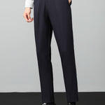 Ensemble — polo gaufré zippé en maille à bordure contrastante & pantalon fuselé coupe slim