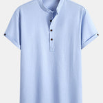 Chemise henley en lin