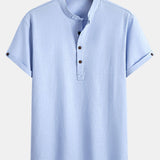 Chemise henley en lin