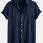 Ensemble Capucine — chemise texturée froissée & short texturé froissé à cordon