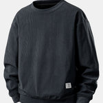 Ensemble — sweat en velours côtelé extensible 2 en 1 à col rond & pantalon en velours côtelé