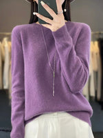 Pierrette | Pull en maille fine à poignets côtelés