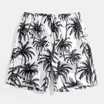 Ensemble — chemise à imprimé palmiers coupe décontractée & short de bain à imprimé palmiers