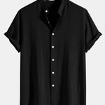 Ensemble — chemise en lin et viscose & short à cordon en lin et coton