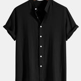 Ensemble — chemise en lin et viscose & short à cordon en lin et coton