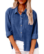 Martine | Chemise ample à poche poitrine