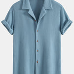 Ensemble Capucine — chemise gaufrée & short à cordon en lin et coton