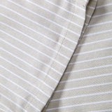 Ensemble Améline — chemise en lin et viscose & pantalon en lin rayé à jambe droite